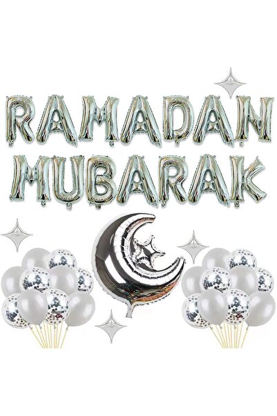 Yelajoy 33-Piece Decorative Balloon Set, Unique Patterns, Silver, for Party B...