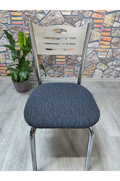 COVER TEKSTİL Demır Sandalye Kılıfı Örtüsü Oturma Yerı Jakar Kumaş