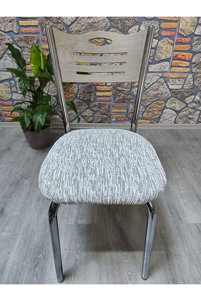 COVER TEKSTİL Κάλυμμα καρέκλας από σίδηρο Υφασμάτινο Ζακάρ Κάθισμα