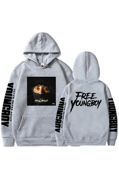 Tarzsokak Hanorac gri unisex YoungBoy Never Broke Again More Leak Album