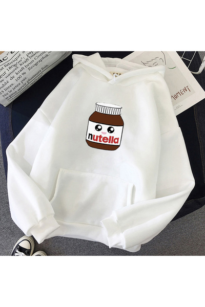 Tarzsokak Bela unisex majica sa kapuljačom s malim printom Nutelle, BASIC mod...