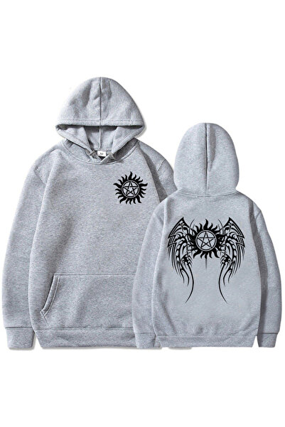 Tarzsokak هوديي سوبر ناتورال وينشستر بروس باللون الرمادي للجنسين G