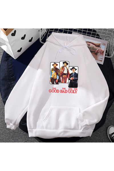 Tarzsokak Бял унисекс телевизор Добро, лошо и грозно Ropa Hombre Hombre Deras...