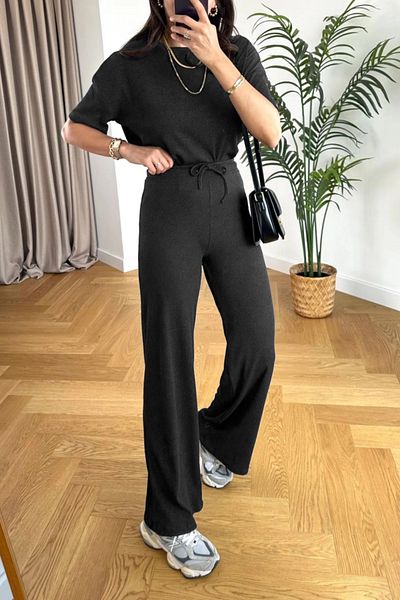 ruNadeS Γυναικείο Σετ Φόρμας Καλοκαιρινό Stretchy Twill
