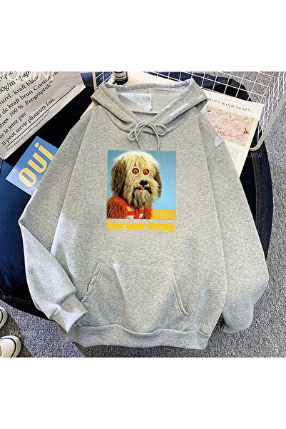 Tarzsokak Gri Unisex Desen animat cu imprimeu câine, patru ani, puternic, con...