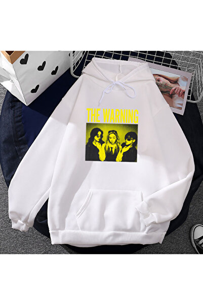 Tarzsokak Λευκά Unisex Φούτερ με Γραφικά Συγκροτήματος Χιπ Χοπ Ροκ The Warnin...