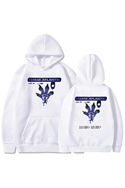 Tarzsokak Білий унісекс рок-гурт Chase Atlantic Капюшони Зручні капюшони Чоло...