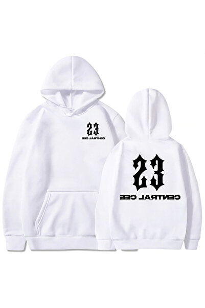 Tarzsokak Hanorace albe unisex 23 Central Cee cu imprimeu GREATNESS'T RUSH'A ...