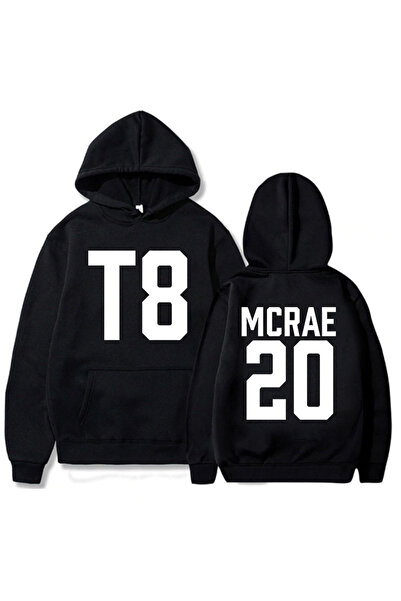 Tarzsokak Hanorac negru unisex T8 I'm OK Tate McRae 20 cântăreață cu imprimeu...