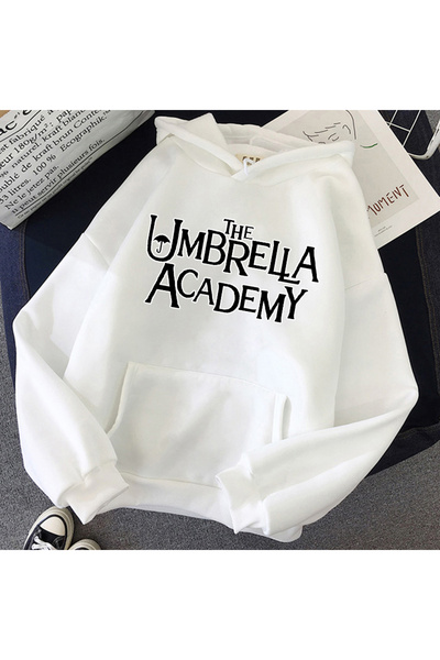 Tarzsokak Hanorace albe unisex The Umbrella Academy Hanorac cu glugă pentru b...