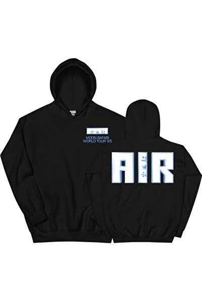 Tarzsokak Μαύρο Unisex Air MOON SAFARI World Tour Άνετο φούτερ με κουκούλα