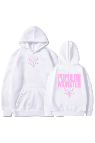 Tarzsokak White Unisex Album Popular Monstour Print Hoodies Falling in Revers...