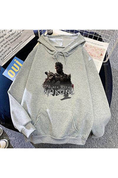 Tarzsokak Γκρι Unisex Streetwear παιχνίδι μαύρου θρύλου Wukongg Streetwear po...