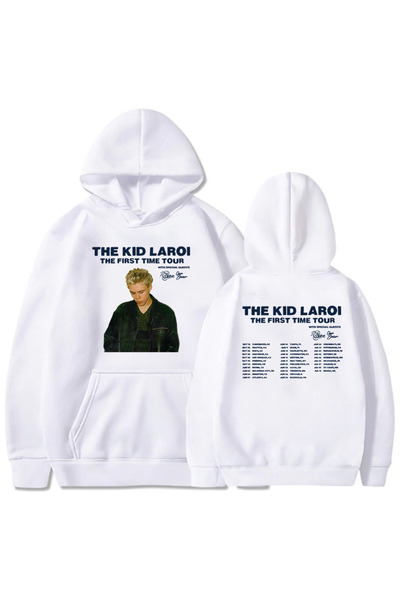 Tarzsokak سويت شيرت أبيض للجنسين للفتيات برسومات ألبوم أول مرة للأطفال LAROI ...