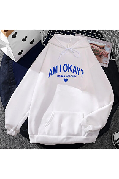 Tarzsokak Λευκό Unisex άλμπουμ Megan Moroney Am OK, άνετο άλμπουμ με κουκούλα