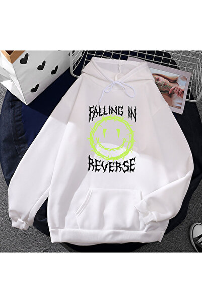 Tarzsokak White Unisex Reverse Falling Popular Monstour Hoodies Streetwear He...