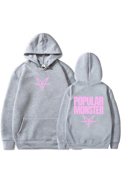 Tarzsokak Grey Unisex Album Popular Monstour Print Hoodies Falling in Reverse...