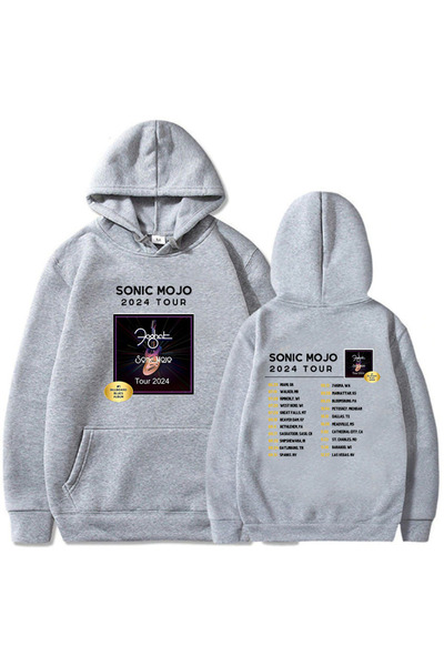 Tarzsokak Hanorac gri unisex cu mânecă lungă, Sonic-mojo Tour, Trupa rock Fog...