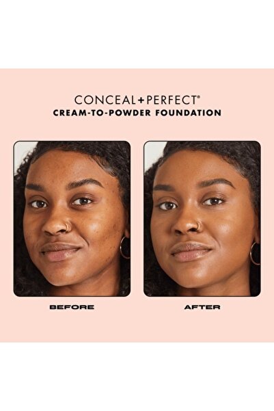 MILANI Cream to Powder Foundation - 255 Sand | Full Coverage, Matte Finish, Long-Lasting & Vegan