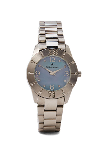 Philippe Moraly Women Water Resistant Stainless Steel Analog Wrist Watch MS10...