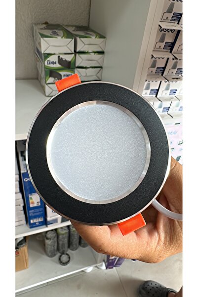 SORTİ 7watt 3 Renk Siyah Krom Spot 5 Kutu 10 Ad Toplam