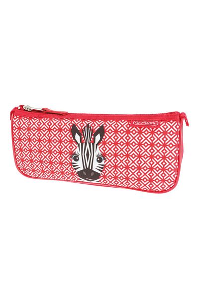 Herlitz Triangular Sport Necessaire, Color Multicolor, Material Fabric, Design Cute Animals Zebra