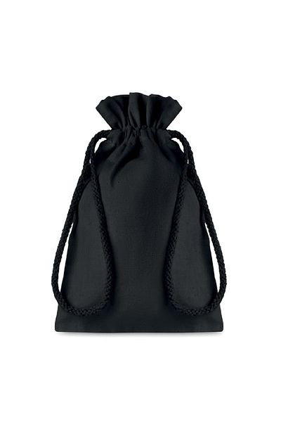 Natural Cotton drawstring bag, 14 x 22 cm