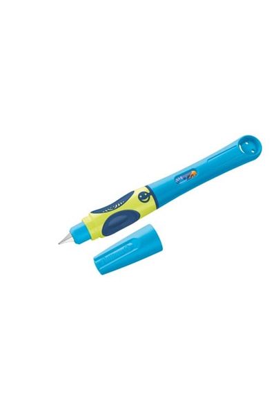 Pelikan Stilou Griffix pentru dreptaci, culoare albastru neon, material plastic, cutie de carton