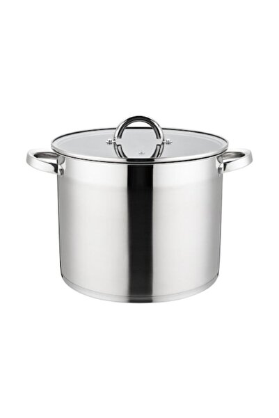 OEM Set 2 x Oala din Inox cu Capac din Sticla, 26 cm, 10.90 l, Grunberg