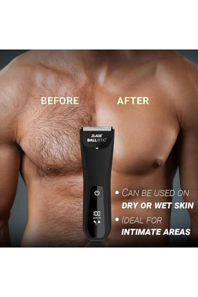 ZLADE Men's Ballistic Manscaping Body Trimmer For Private Part Shaving Beard, Pubic Hair Groomer Wat