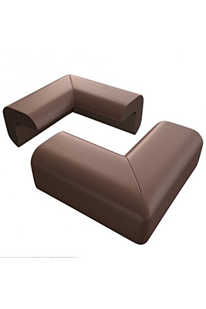 PROCART Furniture corner and edge protection, set of 10 foam accessories, 5.5x3.8 cm Brown