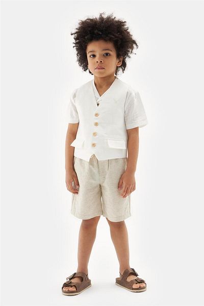 Nebbati Boy White Vest
