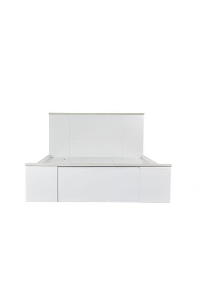 Danube Home Thomas 150x200 Queen Bed - White/Light Oak