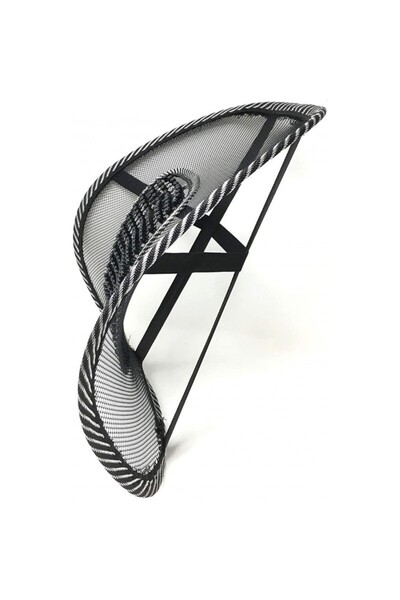 PROCART Lumbar support for car and office chair, massage area, 39x39 cm, black