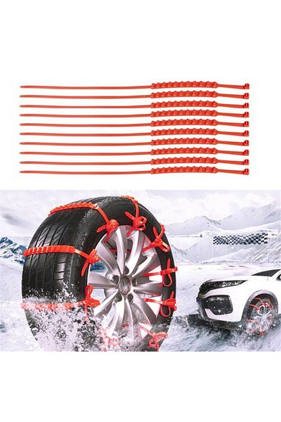 PROCART Universal anti-slip treads for tires, 93 cm, set of 10 pieces
