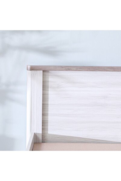 Danube Home Olivos 150x200 Queen Bed - Ash Grey/Oak L219xW166xH95cm