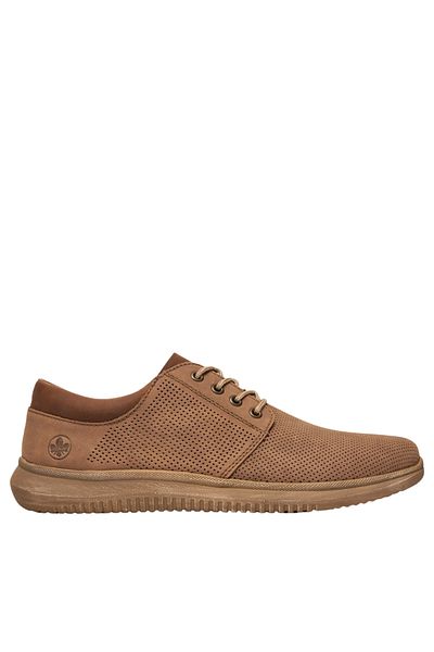 Rieker Casual summer shoes, men, RIEKER, 10405-25, beige, -leather 42