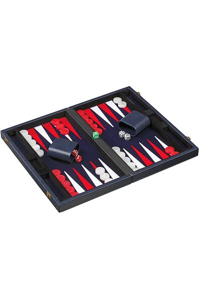 MagazinulDeSah Casino style backgammon/backgammon game set - Compact - 38x47 cm - Blue