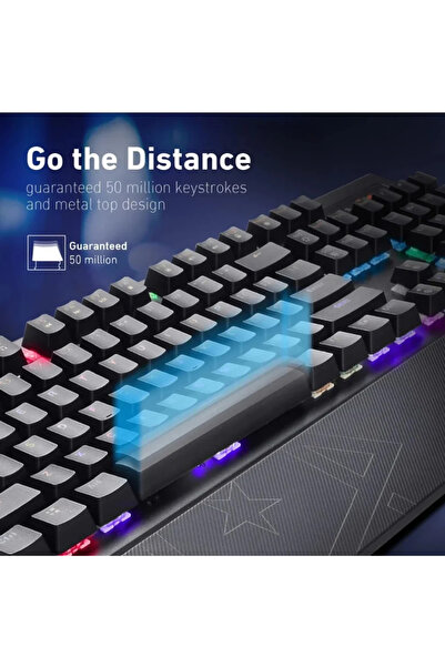 VERTUX لوحة مفاتيح الألعاب الميكانيكية السلكية Toucan Pro-Gamer