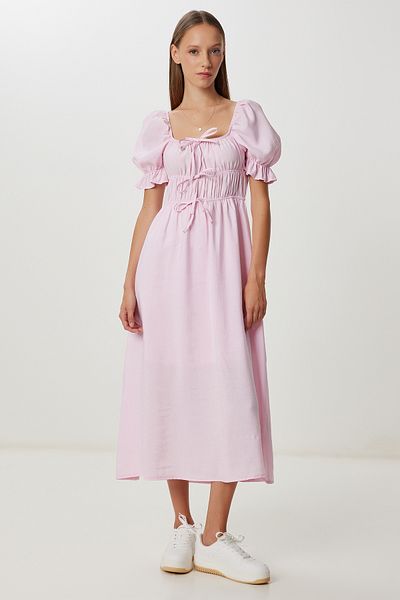 Lovelyİstanbul Rochie modală de vară Carmen Guler LUB0151 CANDY PINK