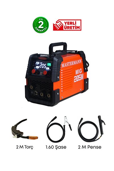 Mastermann MIG 205 Tüpsüz Gazaltı ve Inverter Kaynak Makinesi