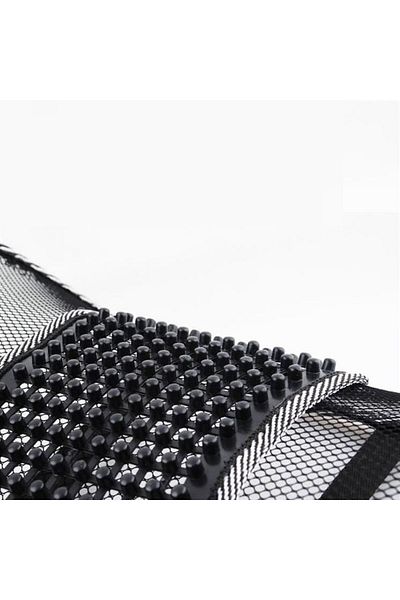 PROCART Lumbar support for car and office chair, massage area, 39x39 cm, black