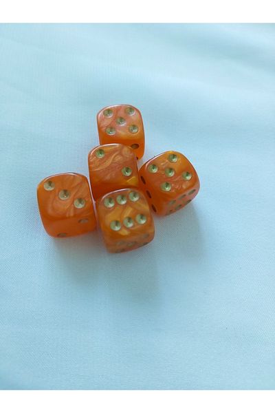 MagazinulDeSah Zaruri perlate portocaliu 16 mm - set 2 bucati