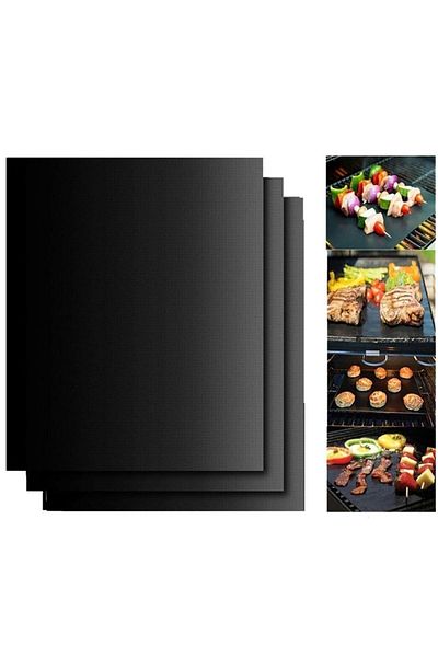 OEM LUNA LUX Set 3 folii antiaderente din teflon pentru grătar – 30 x 40 cm, reutilizabile și termor