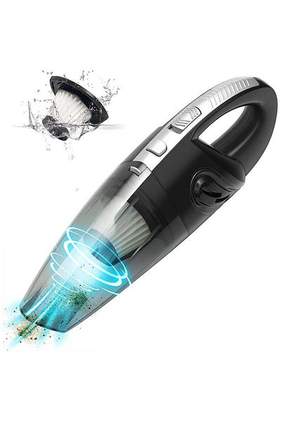 PROCART Aspirator auto portabil, 120W, tehnologie wireless, filtru HEPA lavabil, reîncărcabil prin USB