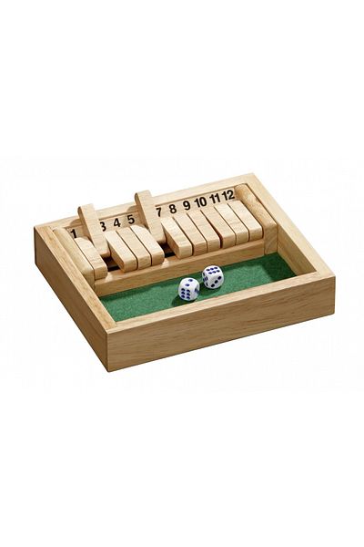 Philos Shut the Box, 12 numbers, small, travel game