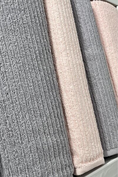 Çeyiz Diyarı Ekol Bath Set 4 Pieces Gray - Powder