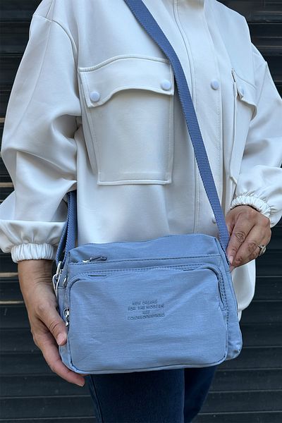 Just Polo Imported Clinker Fabric Unisex Shoulder Bag