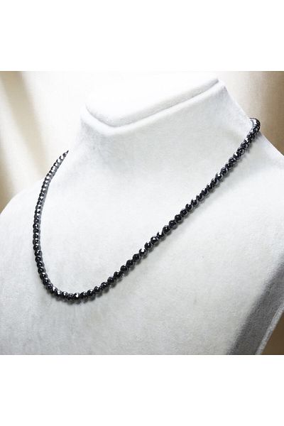 ILGIN DOĞAL TAŞ TAKI Hematite Stone Faceted Cut Pendant