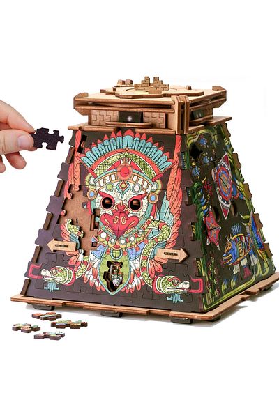 iDventure Cluepuzzle - Pyramid of the Sun. Jigsaw puzzle box